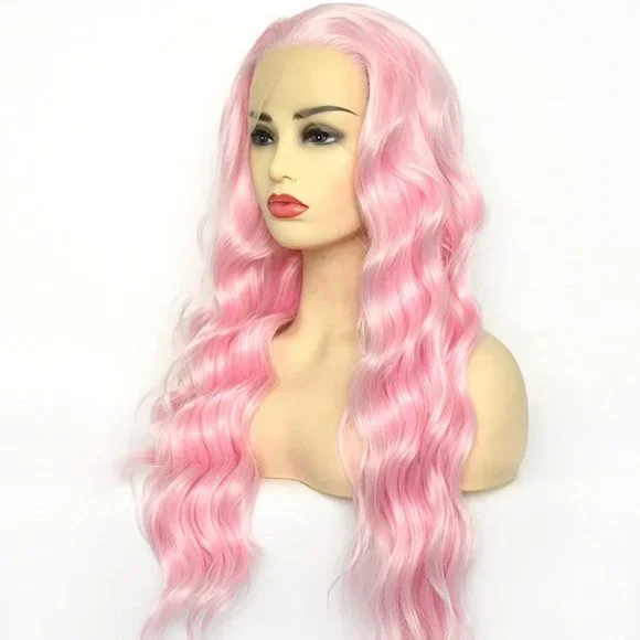 Pink Wig Light Pink Lace Front Wig
